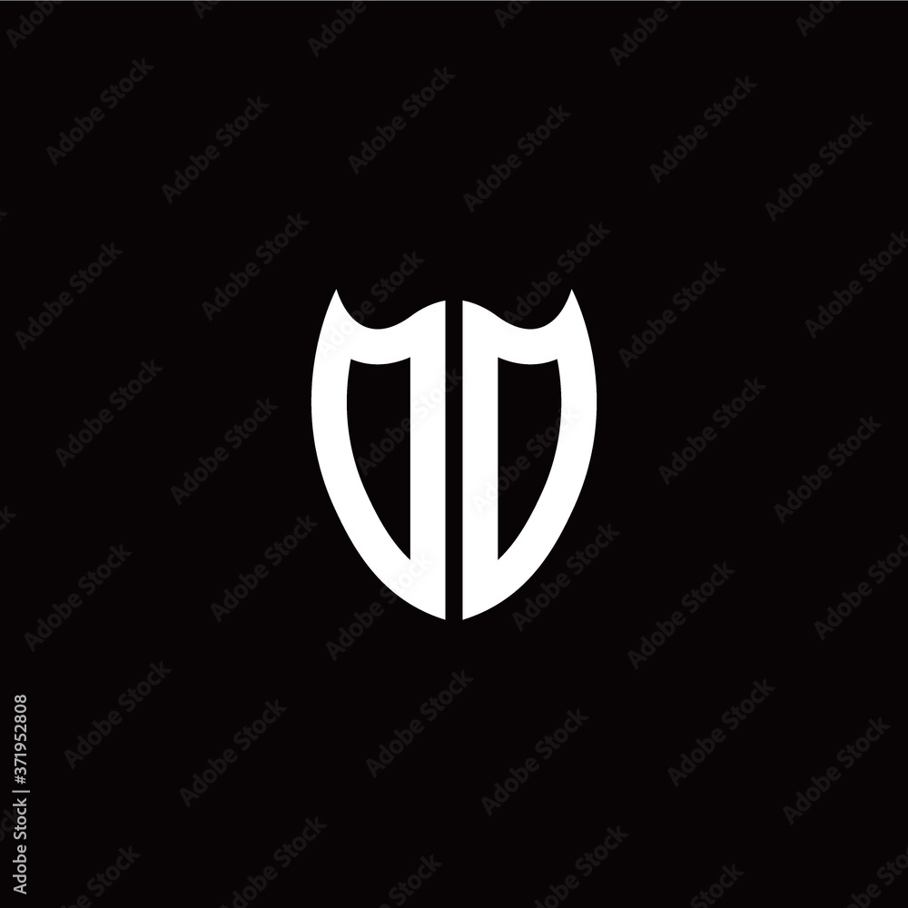 Initial O O letter with shield modern style logo template vector Initial O O letter with shield modern style logo template vector