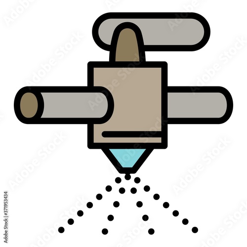 Water tap irrigation icon. Outline water tap irrigation vector icon for web design isolated on white background