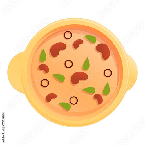 Beans soup icon. Cartoon of beans soup vector icon for web design isolated on white background