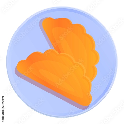 Home patty icon. Cartoon of home patty vector icon for web design isolated on white background