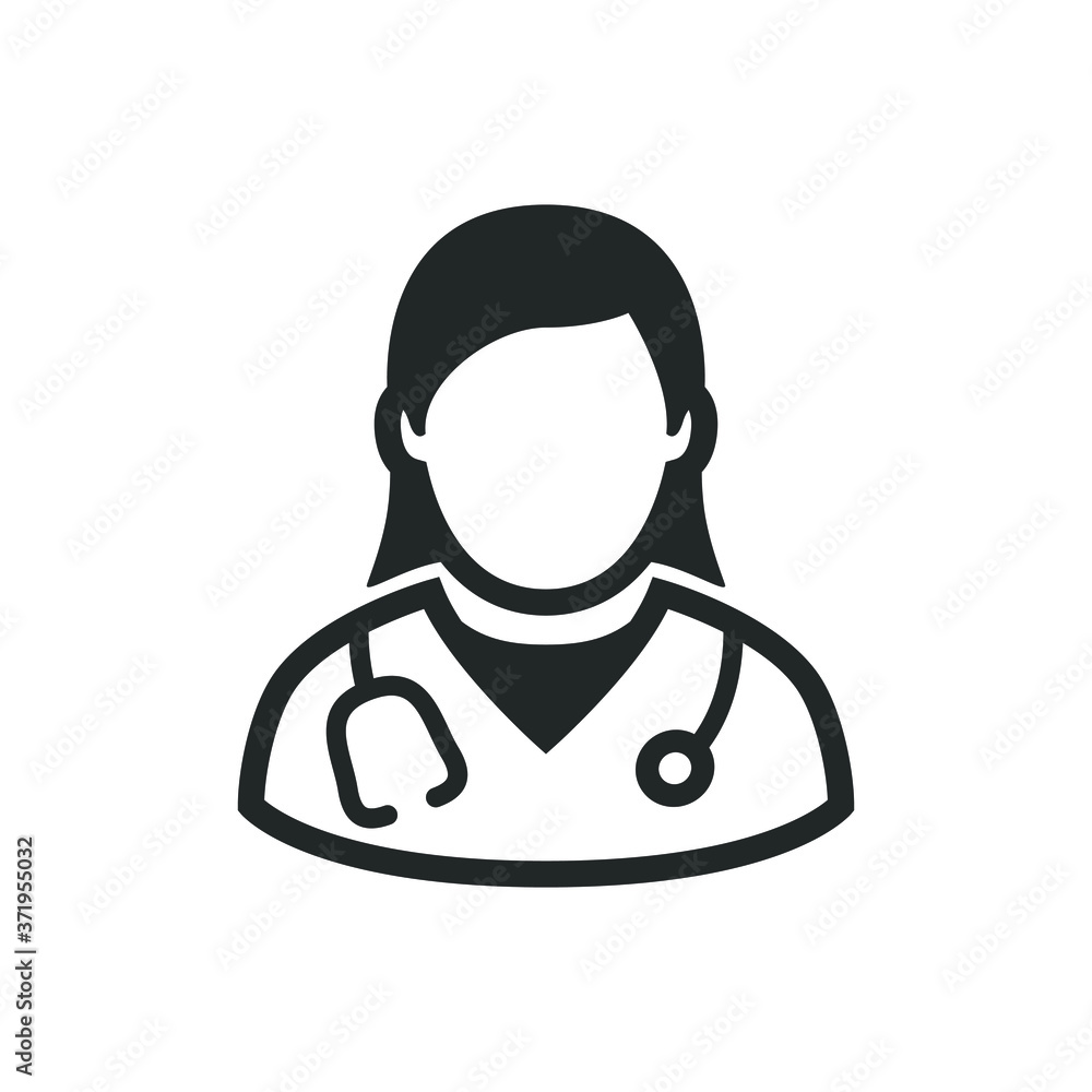 Female doctor icon Female doctor icon
