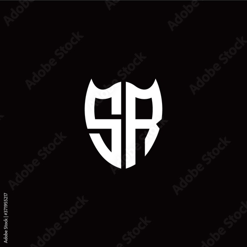 Free Download Initial S R letter with shield modern style logo template vector - GFXLoad