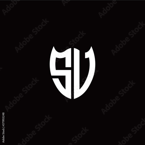 Free Download Initial S V letter with shield modern style logo template vector - GFXLoad