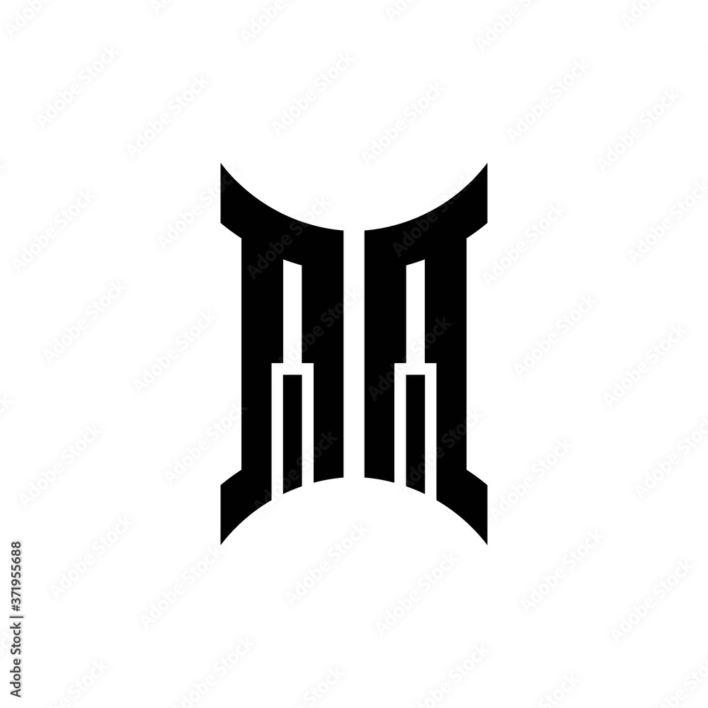 QQ monogram logo with curved side QQ monogram logo with curved side