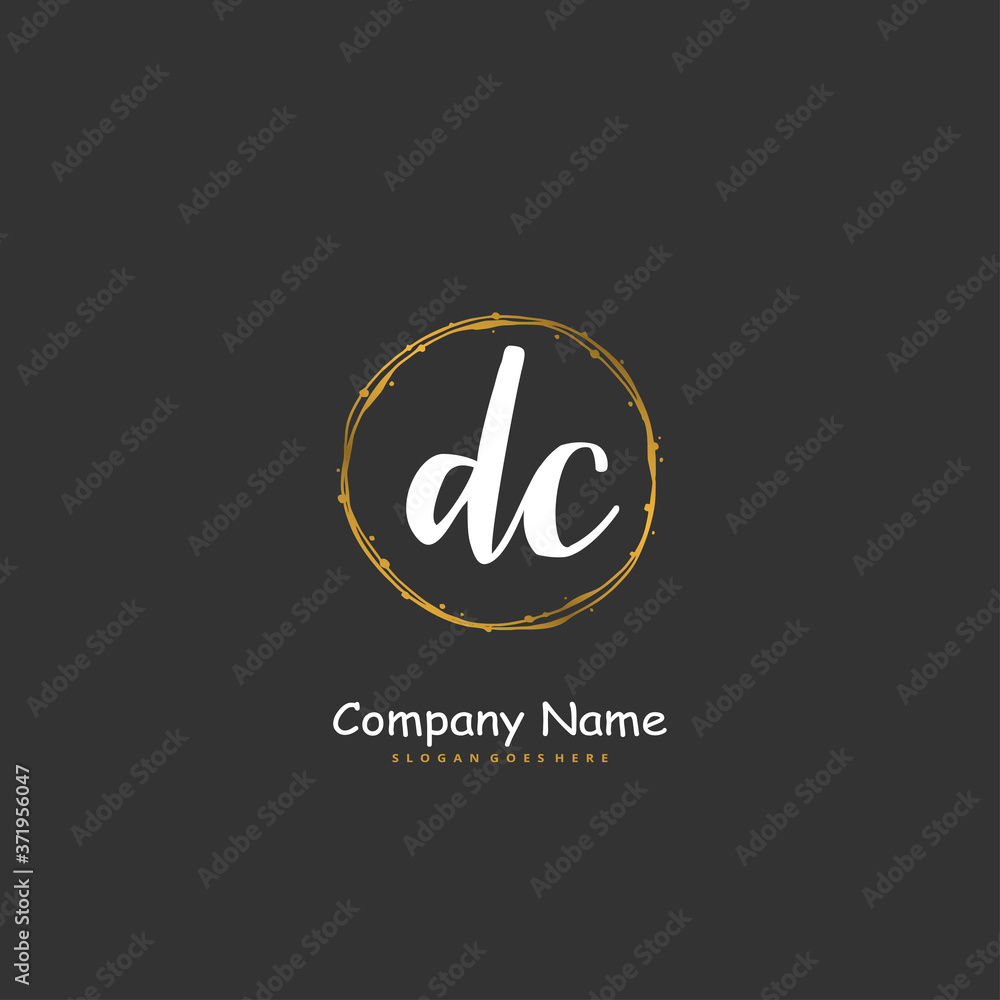 D C DC Initial handwriting and signature logo design with circle. Beautiful design handwritten logo for fashion, team, wedding, luxury logo. D C DC Initial handwriting and signature logo design with circle. Beautiful design handwritten logo for fashion, team, wedding, luxury logo.