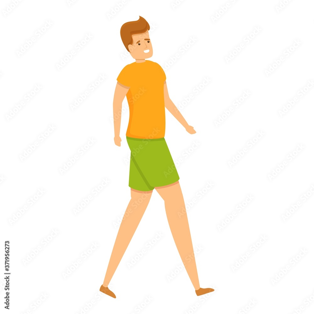 Family holidays walking icon. Cartoon of family holidays walking vector icon for web design isolated on white background Family holidays walking icon. Cartoon of family holidays walking vector icon for web design isolated on white background