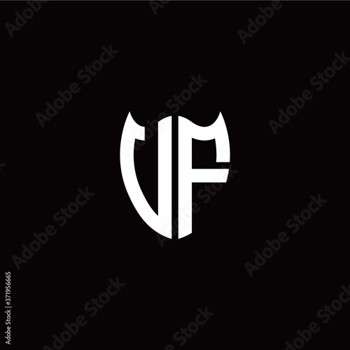 Initial V F letter with shield modern style logo template vector Free Download Initial V F letter with shield modern style logo template vector - GFXLoad