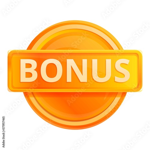 Digital online bonus icon. Cartoon of digital online bonus vector icon for web design isolated on white background