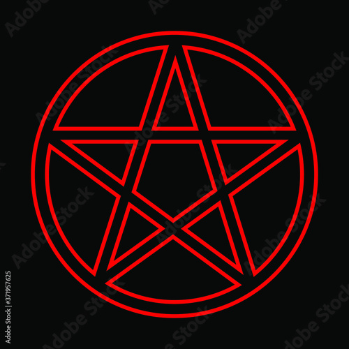 Satan occult sign, devil symbol for design, vector illustration