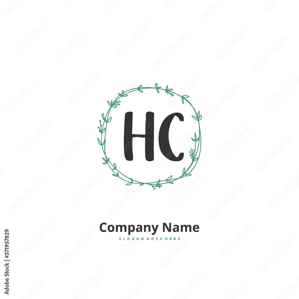 H C HC Initial handwriting and signature logo design with circle. Beautiful design handwritten logo for fashion, team, wedding, luxury logo. H C HC Initial handwriting and signature logo design with circle. Beautiful design handwritten logo for fashion, team, wedding, luxury logo.