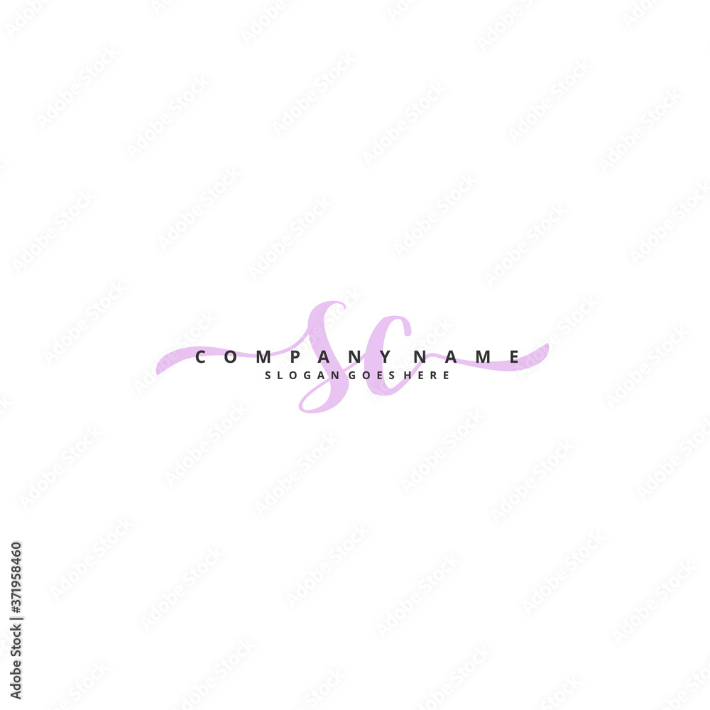 S C SC Initial handwriting and signature logo design with circle. Beautiful design handwritten logo for fashion, team, wedding, luxury logo. S C SC Initial handwriting and signature logo design with circle. Beautiful design handwritten logo for fashion, team, wedding, luxury logo.