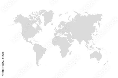 World map vector modern