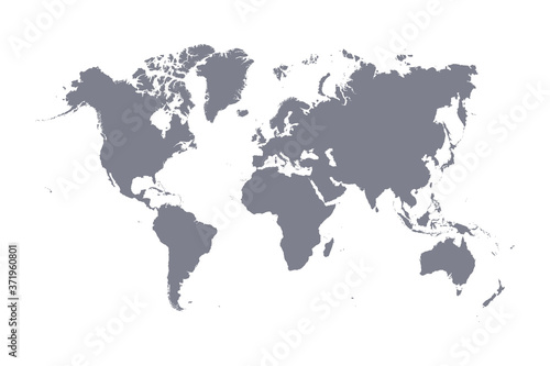 World map vector modern