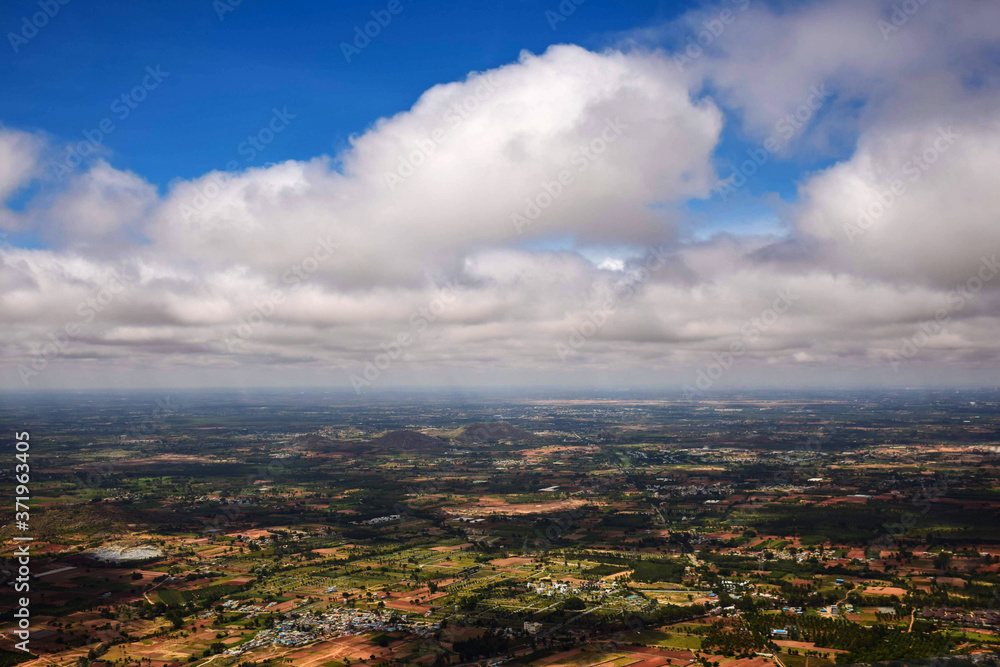 Beautiful Landscape Mountain Valley in Bengaluru Nandi Hills