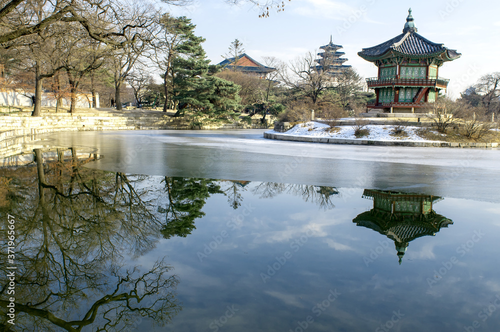 The scenery of winter snow and blue sky. The scenery of winter snow and blue sky.