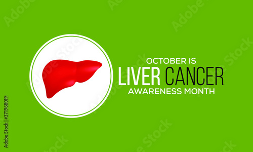 Vector illustration on the theme of Liver Cancer awareness month observed each year during October.