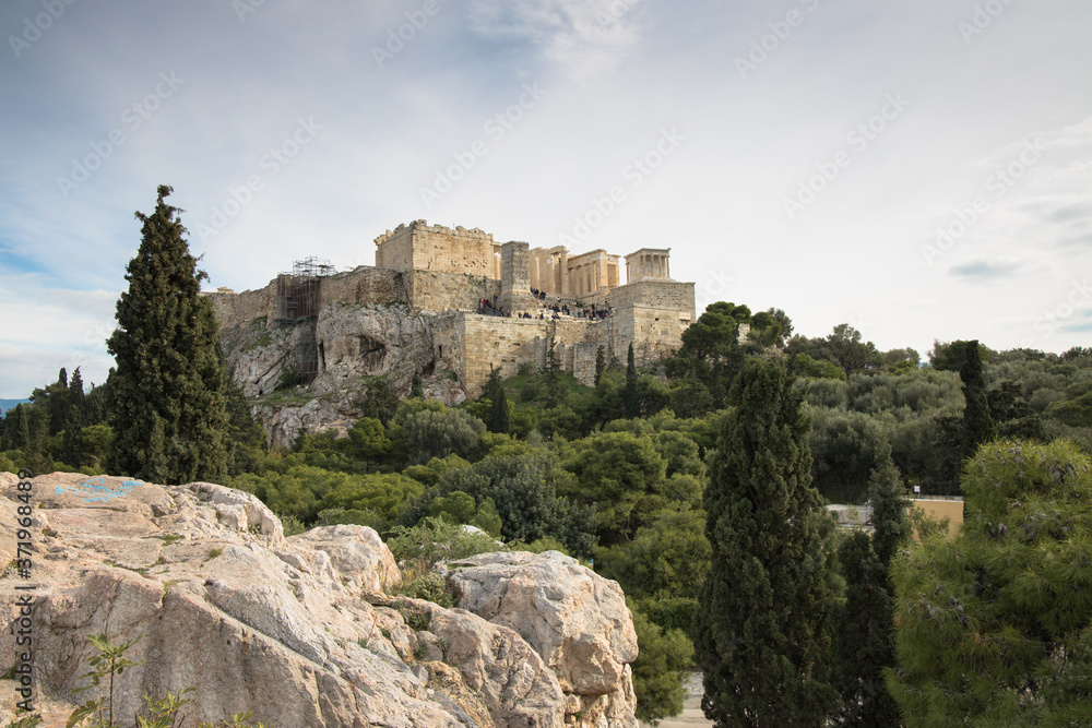 Views of the Parthenon on the Acropolis, Athens, Greece