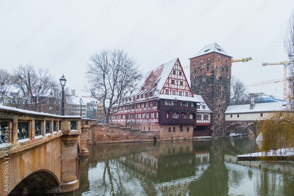 Weinstadel Nürnberg im Winter 