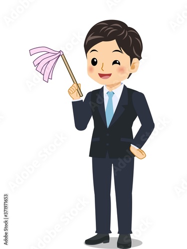 新入社員の男性
