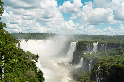 waterfall in foz de iguazu brasil