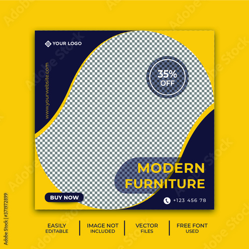 Abstract vector background for social media post