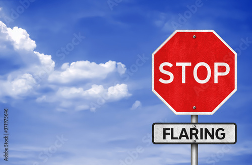 Stop Flaring of Gas - roadsign message