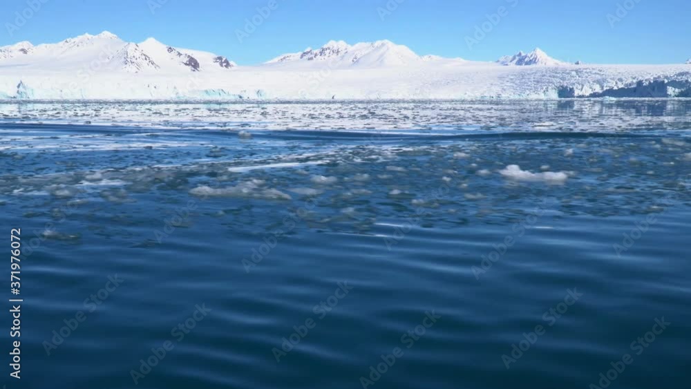 glacier In the Arctic Spitsbergen, Svalbard glacier In the Arctic Spitsbergen, Svalbard