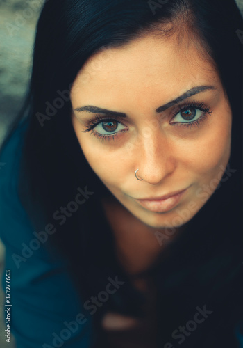 Portrait of a beautiful brunette