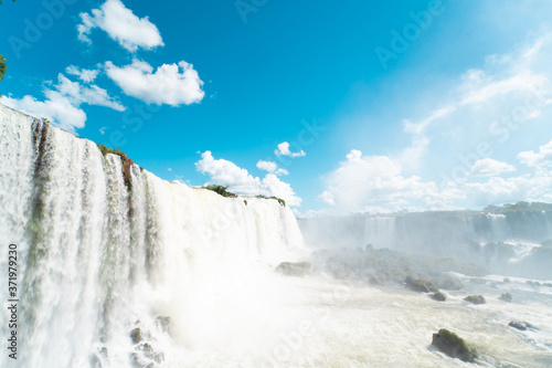 Obraz na plátně waterfall in foz de iguazu brasil