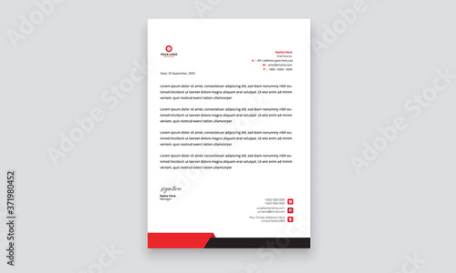 Simple creative modern letter head templates for your project design, Vector illustration