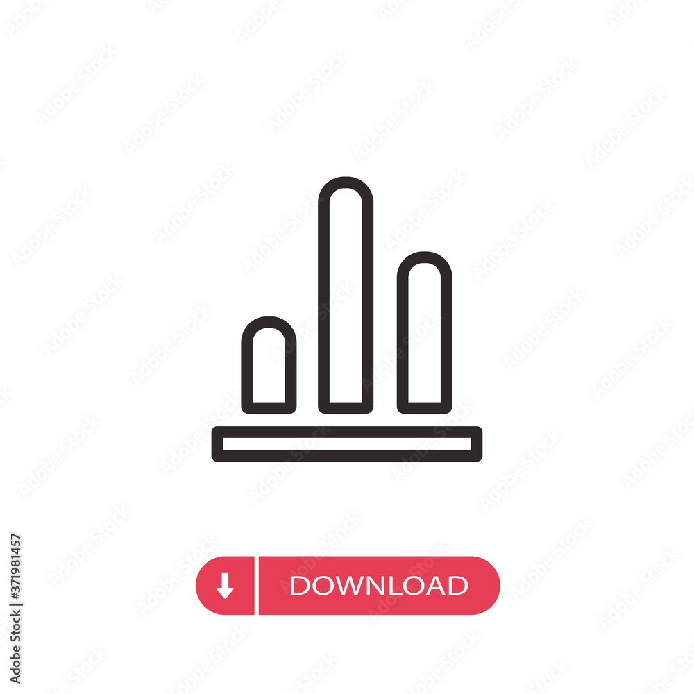 Graphic icon vector. Chart sign Graphic icon vector. Chart sign