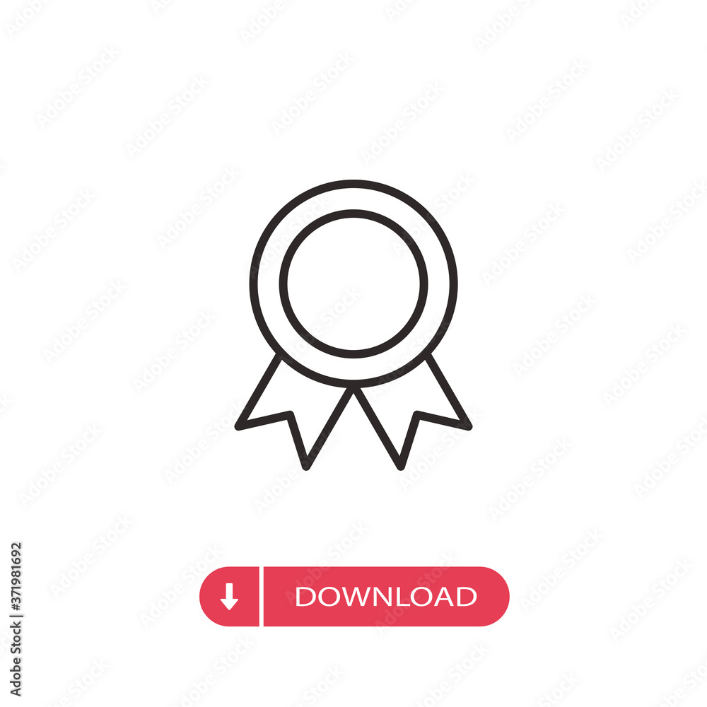Medal icon vector. Badge sign Medal icon vector. Badge sign