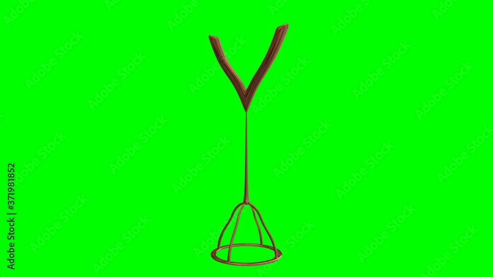 Animated all bronze trophy with V for victory design and bronze round wire frame stand. Isolated and loop able on green background. Animated all bronze trophy with V for victory design and bronze round wire frame stand. Isolated and loop able on green background.