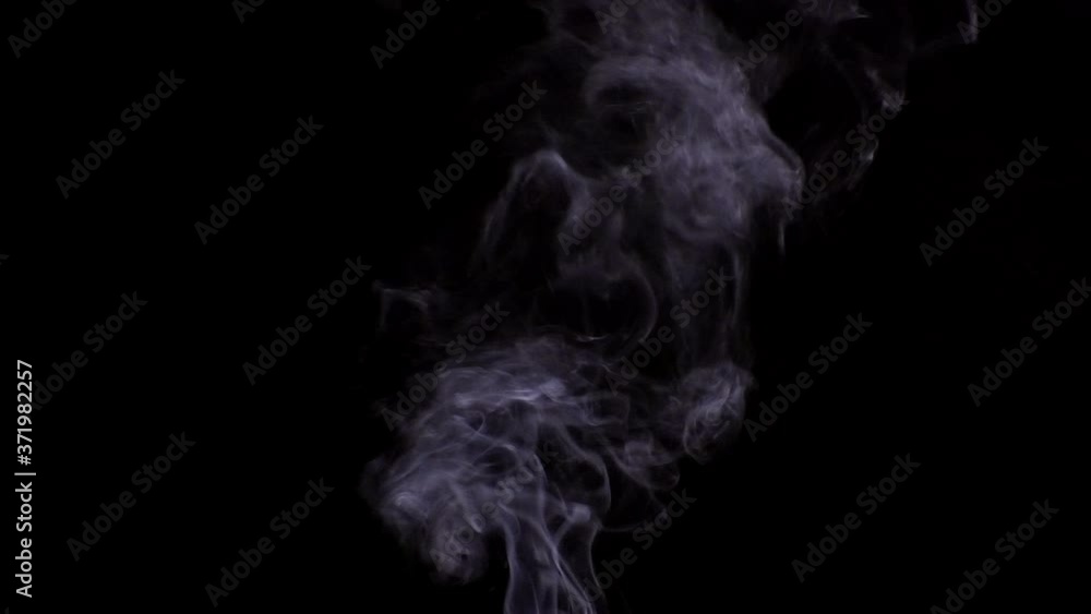 Abstract White Smoke on Black Background Abstract White Smoke on Black Background
