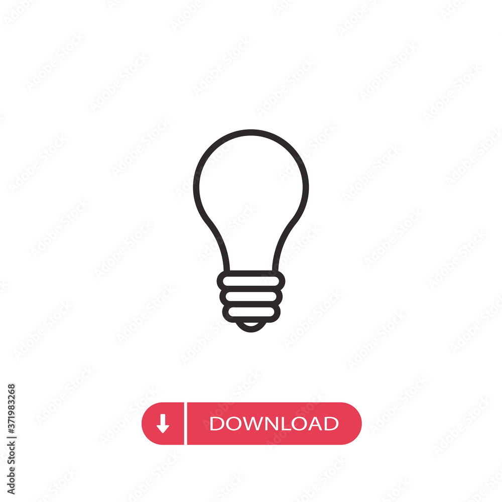 Light bulb icon vector. Idea sign Light bulb icon vector. Idea sign