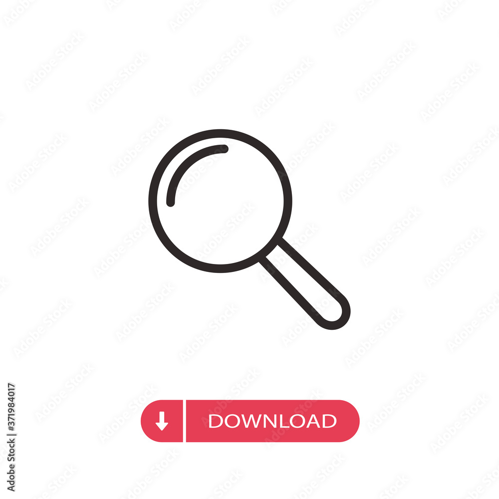Search icon vector. Magnifying sign Search icon vector. Magnifying sign