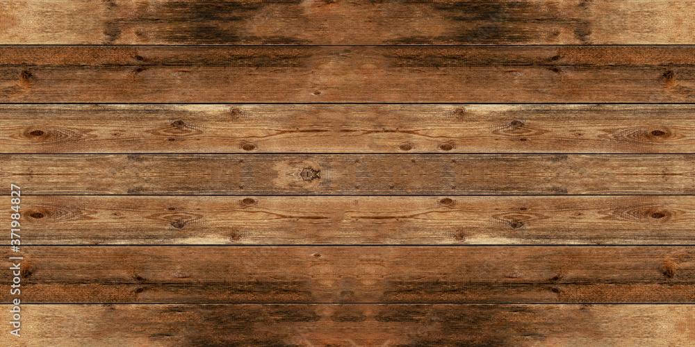 Obraz premium old brown rustic dark grunge wooden texture - wood background banner 