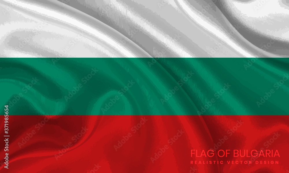 Flag of Bulgaria - Realistic Vector Design