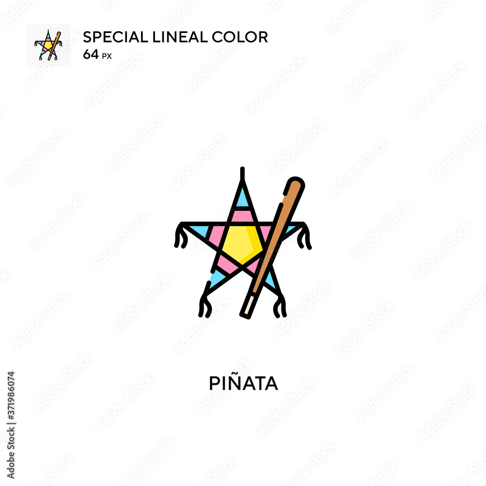 Piñata Special lineal color vector icon. Piñata icons for your business  project vector de Stock | Adobe Stock