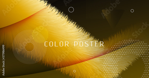 Fluid Poster Cover. Gold Di...