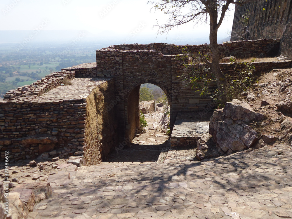 ruin of chittorgarh fort in rajasthan