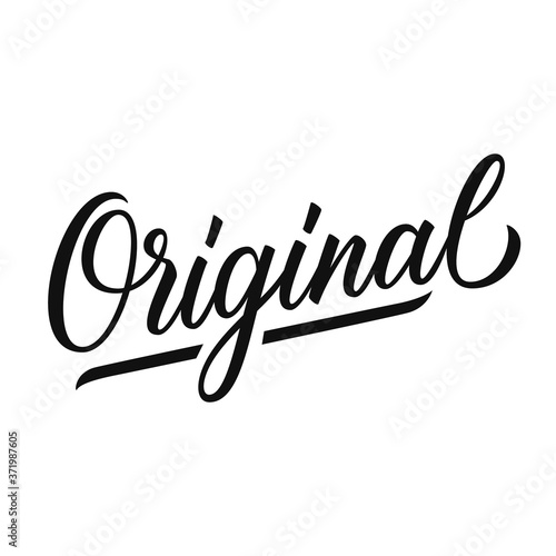 Original. Hand drawn lettering. Creative typography for your design. Vector illustration. photo