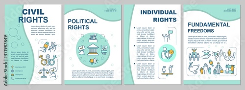 Civil rights brochure template