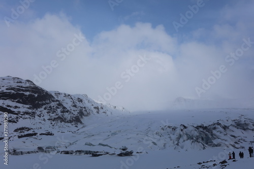 アイスランドの冬、氷河