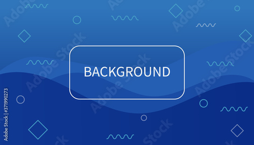 Abstract liquid  with blue tone colour background. Gradients  design with geometric  shapes and lines. Vector from illustrator.