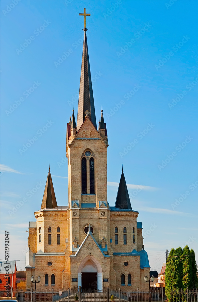 Obraz premium The Lutheran church in Lutsk, Ukraine