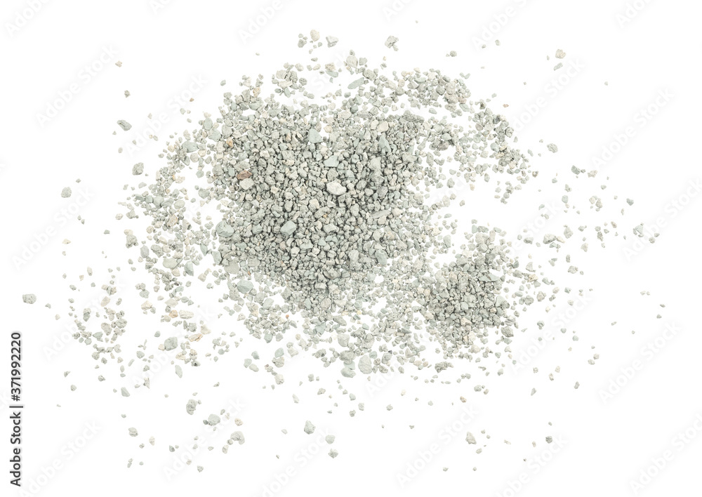 Gray small rocks ground texture isolated white background. black small road stone. gravel pebbles stone seamless texture. dark background of crushed granite gravel, close up. clumping clay Gray small rocks ground texture isolated white background. black small road stone. gravel pebbles stone seamless texture. dark background of crushed granite gravel, close up. clumping clay