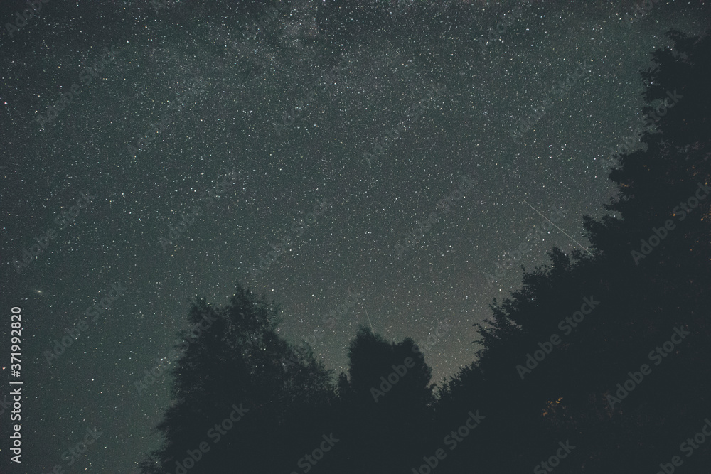 The beautiful night sky with lots of stars The beautiful night sky with lots of stars