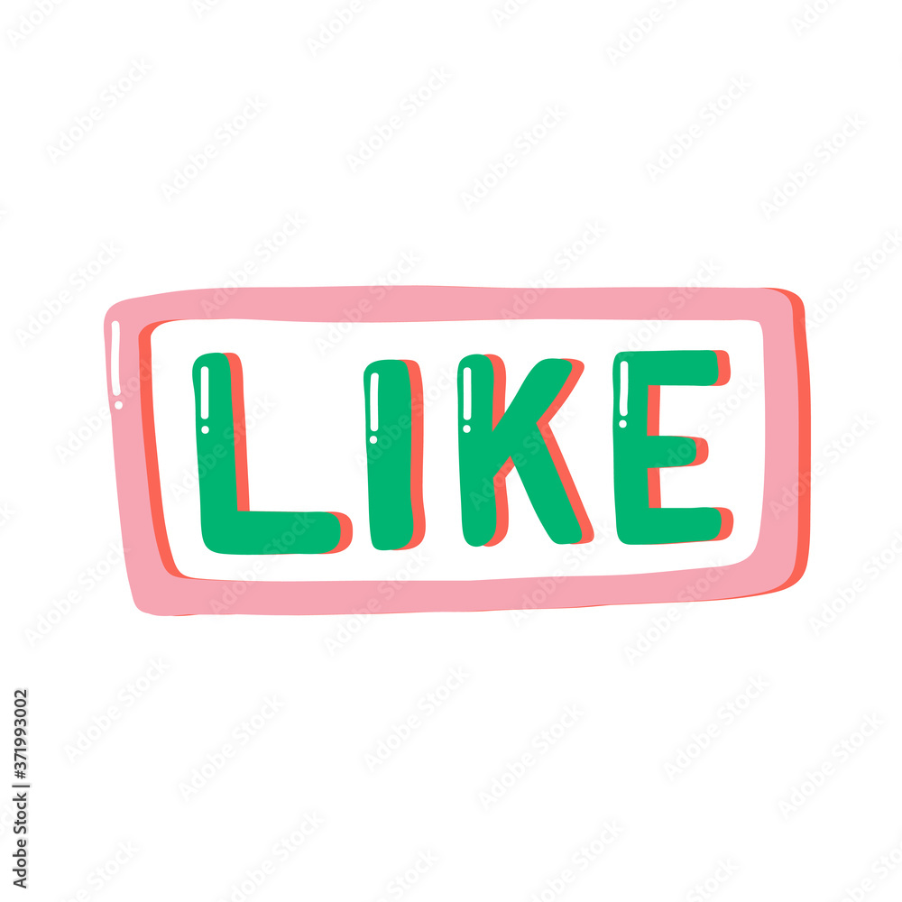 Like. Placard template with calligraphic design flat design elements. Retro art for covers, banners, flyers and posters. Eps vector illustration Like. Placard template with calligraphic design flat design elements. Retro art for covers, banners, flyers and posters. Eps vector illustration