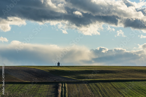 wayshrine in the landscape with skys photo